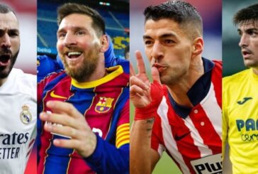 SUÁREZ SE ACERCÓ A MESSI: Así está la tabla de máximos goleadores de la Liga de España 2020/21